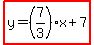 highlight%28y=%287%2F3%29x%2B7%29