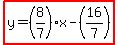 highlight%28y=%288%2F7%29x-%2816%2F7%29%29
