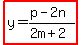 highlight%28y=%28p-2n%29%2F%282m%2B2%29%29