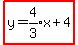 highlight%28y=+expr%284%2F3%29x+%2B+4%29