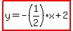 highlight%28y=-%281%2F2%29x%2B2%29