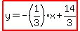highlight%28y=-%281%2F3%29x%2B14%2F3%29