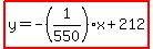 highlight%28y=-%281%2F550%29x%2B212%29
