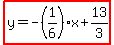 \"highlight%28y=-%281%2F6%29x%2B13%2F3%29\"