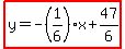 highlight%28y=-%281%2F6%29x%2B47%2F6%29