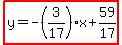 highlight%28y=-%283%2F17%29x%2B59%2F17%29