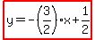 highlight%28y=-%283%2F2%29x%2B1%2F2%29