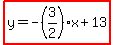highlight%28y=-%283%2F2%29x%2B13%29