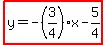 highlight%28y=-%283%2F4%29x-5%2F4%29