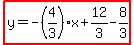 highlight%28y=-%284%2F3%29x%2B12%2F3-8%2F3%29