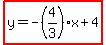 highlight%28y=-%284%2F3%29x%2B4%29