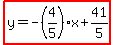 highlight%28y=-%284%2F5%29x%2B41%2F5%29