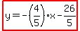 highlight%28y=-%284%2F5%29x-26%2F5%29