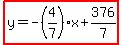 highlight%28y=-%284%2F7%29x%2B376%2F7%29