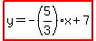 highlight%28y=-%285%2F3%29x%2B7%29