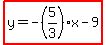 highlight%28y=-%285%2F3%29x-9%29