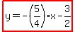 highlight%28y=-%285%2F4%29x-3%2F2%29