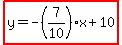 highlight%28y=-%287%2F10%29x%2B10%29