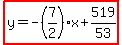 highlight%28y=-%287%2F2%29x%2B519%2F53%29
