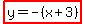 highlight%28y=-%28x%2B3%29%29