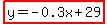 highlight%28y=-0.3x%2B29%29