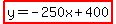 highlight%28y=-250x%2B400%29