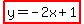 highlight%28y=-2x%2B1%29