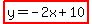 highlight%28y=-2x%2B10%29