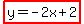 highlight%28y=-2x%2B2%29