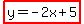 highlight%28y=-2x%2B5%29