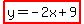 highlight%28y=-2x%2B9%29