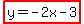 highlight%28y=-2x-3%29