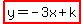 highlight%28y=-3x%2Bk%29