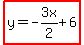 highlight%28y=-3x%2F2%2B6%29