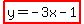 highlight%28y=-3x-1%29