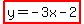 highlight%28y=-3x-2%29