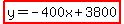 highlight%28y=-400x%2B3800%29