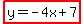 highlight%28y=-4x%2B7%29