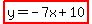 highlight%28y=-7x%2B10%29