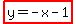 highlight%28y=-x-1%29