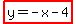 highlight%28y=-x-4%29