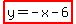 highlight%28y=-x-6%29