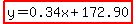 highlight%28y=0.34x%2B172.90%29