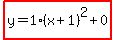 highlight%28y=1%28x%2B1%29%5E2%2B0%29