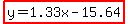 highlight%28y=1.33x-15.64%29