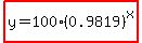 highlight%28y=100%2A%280.9819%29%5Ex%29