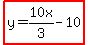 highlight%28y=10x%2F3-10%29