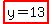highlight%28y=13%29