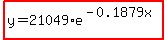 highlight%28y=21049%2Ae%5E%28-0.1879x%29%29