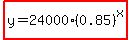 highlight%28y=24000%2A%280.85%29%5Ex%29